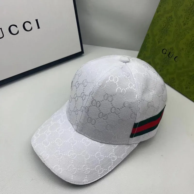 Casquette Gucci GG Canvas — Blanc Web